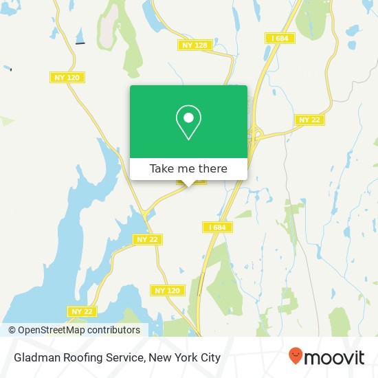 Gladman Roofing Service map