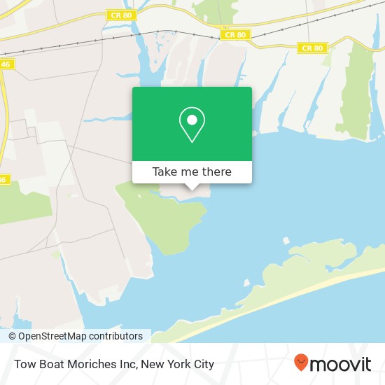 Tow Boat Moriches Inc map