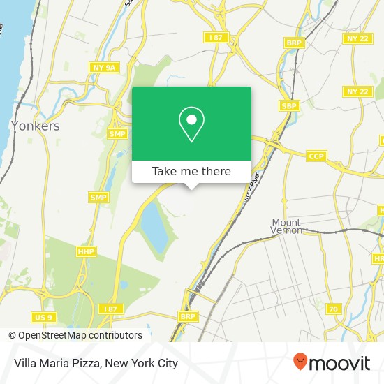Villa Maria Pizza map