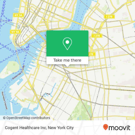 Cogent Healthcare Inc map