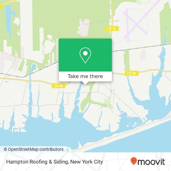 Hampton Roofing & Siding map