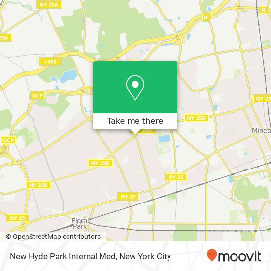 Mapa de New Hyde Park Internal Med