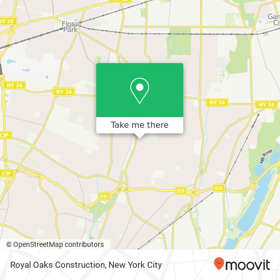 Royal Oaks Construction map
