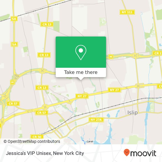 Jessica's VIP Unisex map