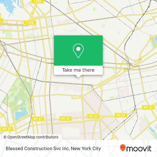 Blessed Construction Svc Inc map