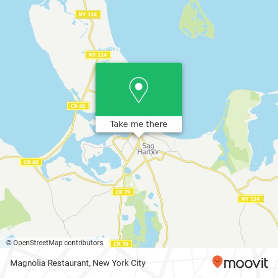 Mapa de Magnolia Restaurant