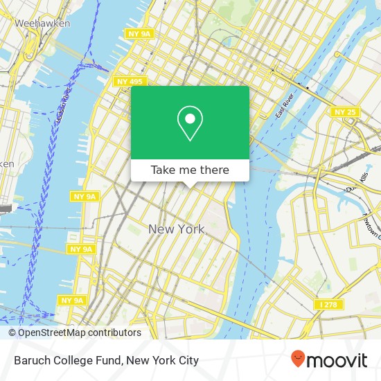 Mapa de Baruch College Fund