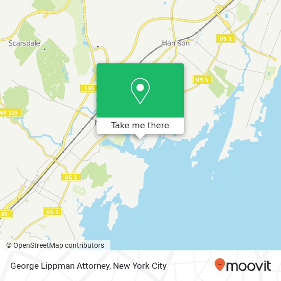 George Lippman Attorney map