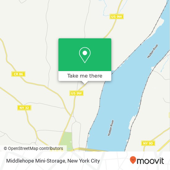 Middlehope Mini-Storage map