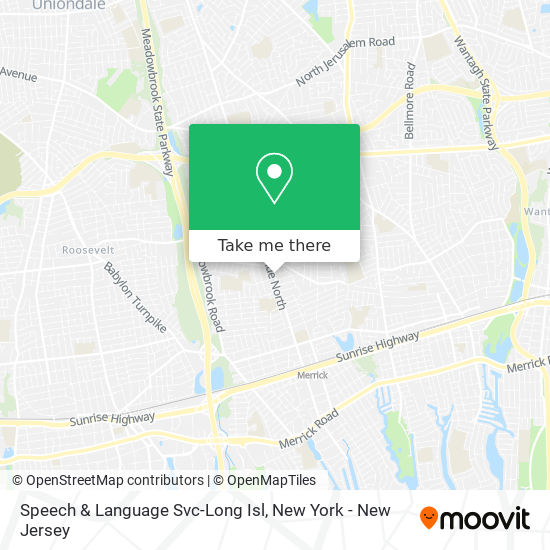 Speech & Language Svc-Long Isl map