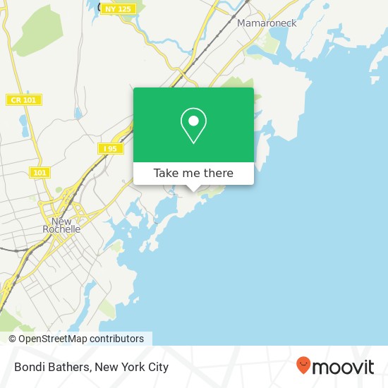 Bondi Bathers map