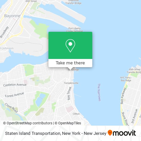 Mapa de Staten Island Transportation