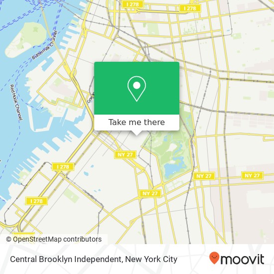 Mapa de Central Brooklyn Independent