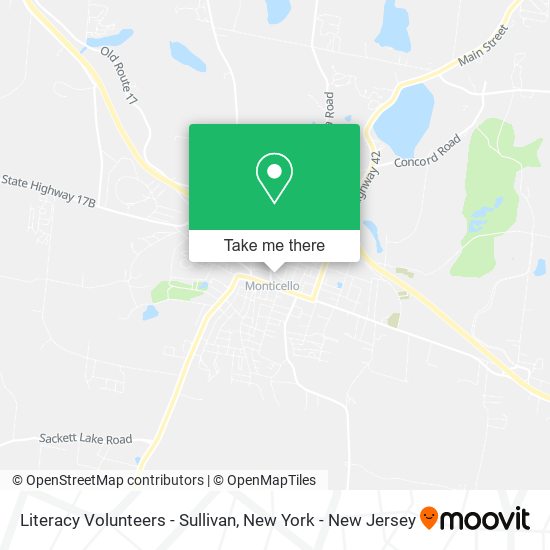 Literacy Volunteers - Sullivan map