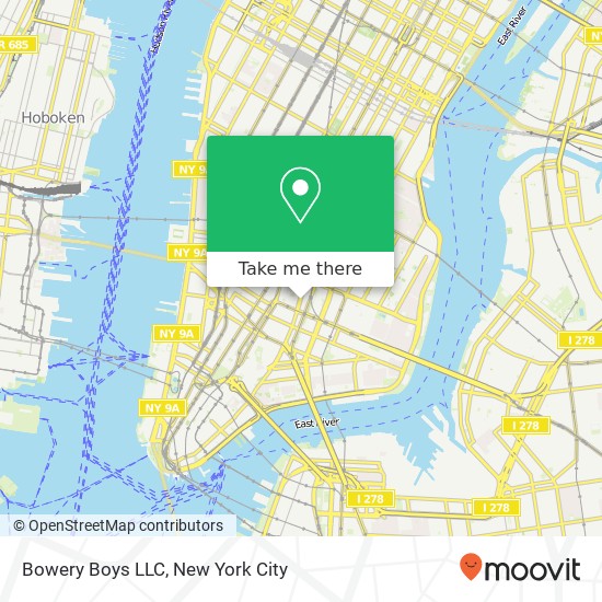 Mapa de Bowery Boys LLC