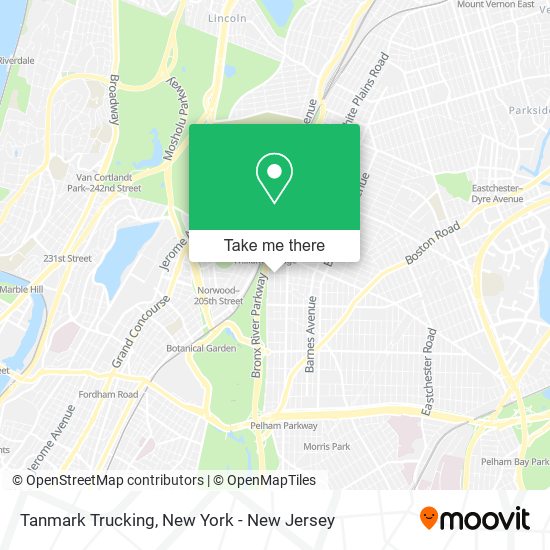 Tanmark Trucking map