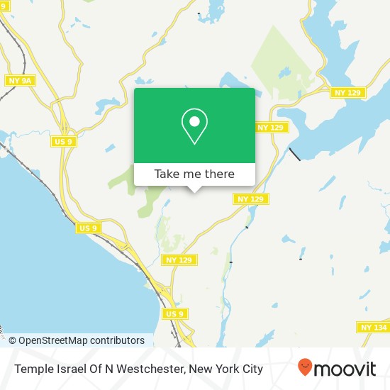 Temple Israel Of N Westchester map