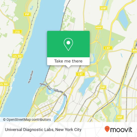 Universal Diagnostic Labs map