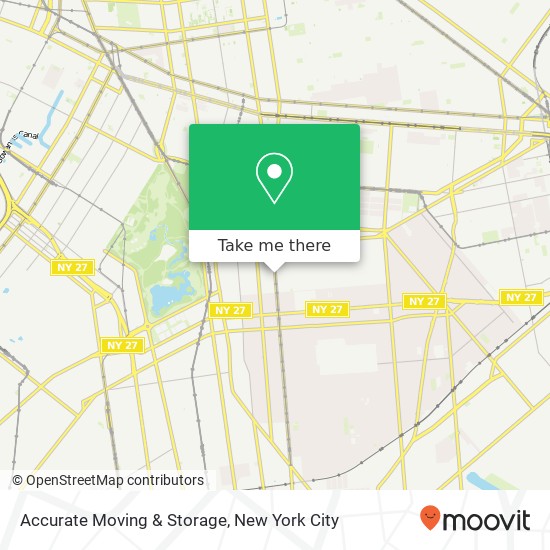 Accurate Moving & Storage map