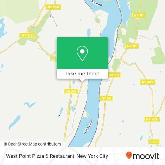 Mapa de West Point Pizza & Restaurant