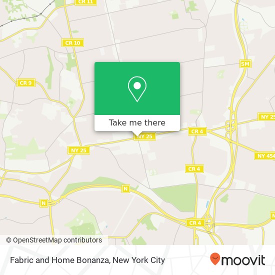 Fabric and Home Bonanza map