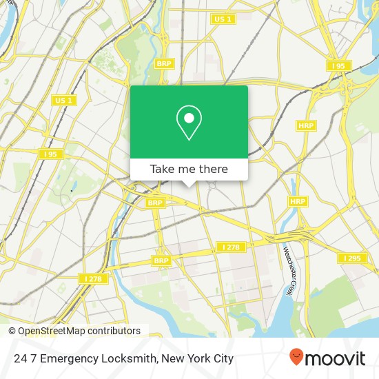 24 7 Emergency Locksmith map