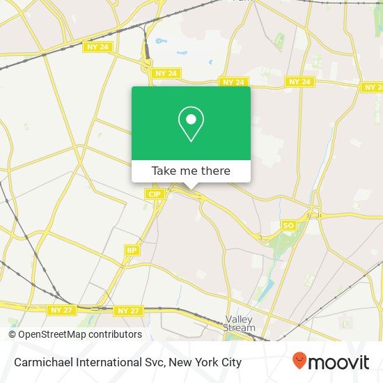 Carmichael International Svc map