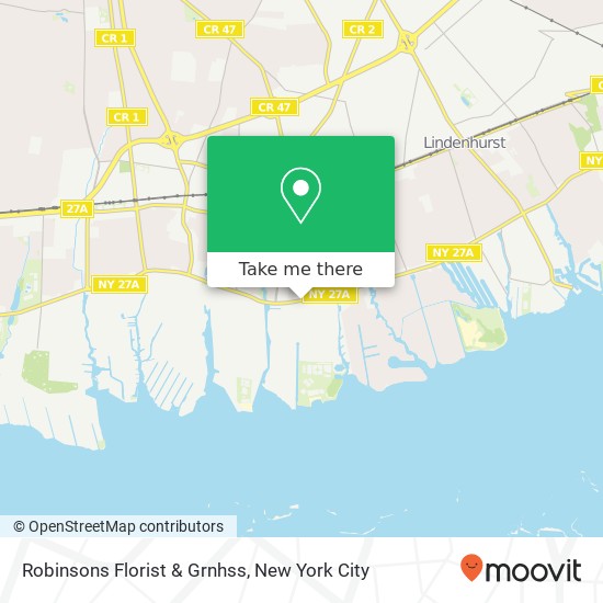 Robinsons Florist & Grnhss map