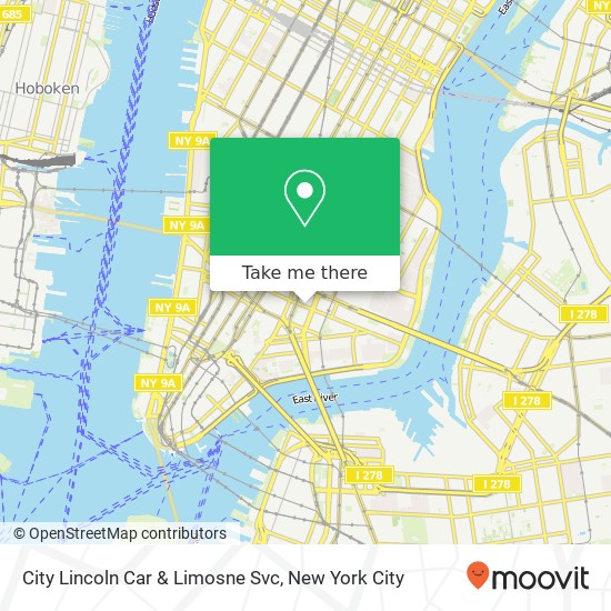 City Lincoln Car & Limosne Svc map