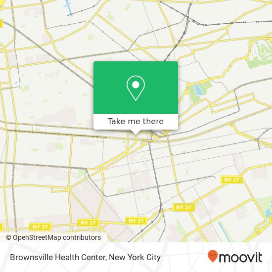 Brownsville Health Center map