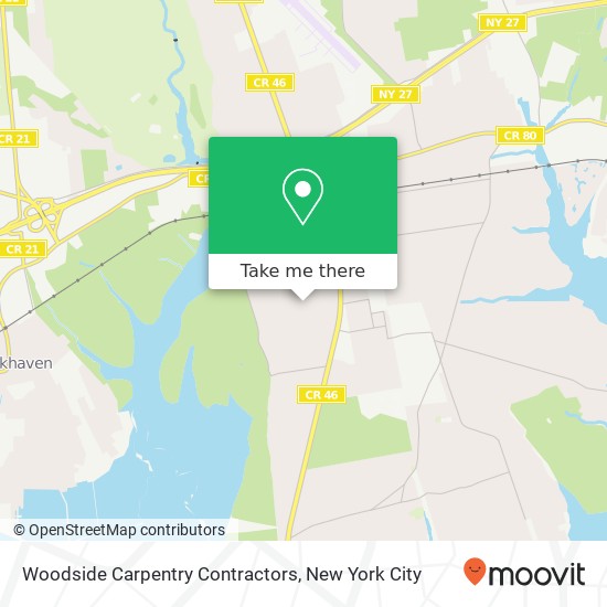 Woodside Carpentry Contractors map