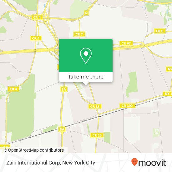 Zain International Corp map