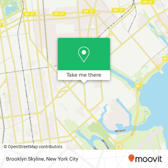 Brooklyn Skyline map
