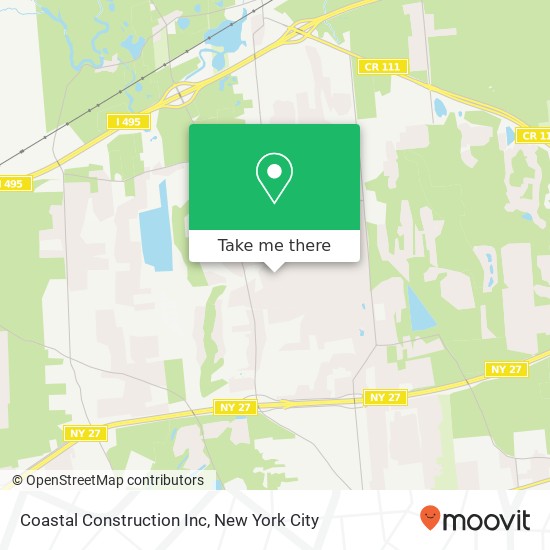 Coastal Construction Inc map