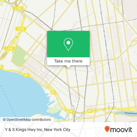 Mapa de Y & S Kings Hwy Inc