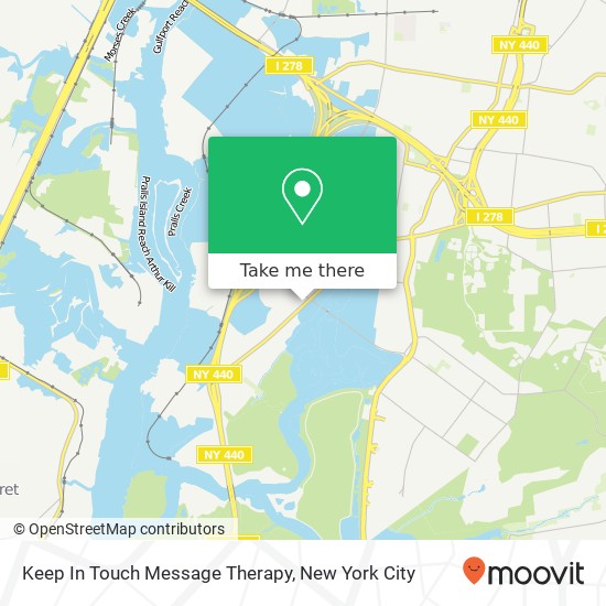 Keep In Touch Message Therapy map