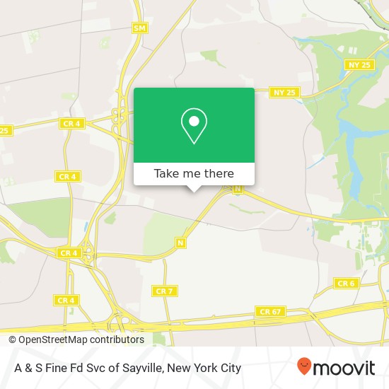 Mapa de A & S Fine Fd Svc of Sayville
