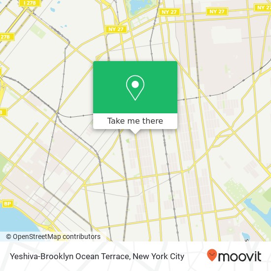 Yeshiva-Brooklyn Ocean Terrace map