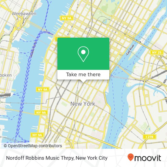 Nordoff Robbins Music Thrpy map