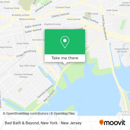 Mapa de Bed Bath & Beyond