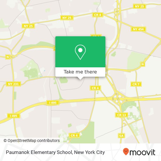 Paumanok Elementary School map