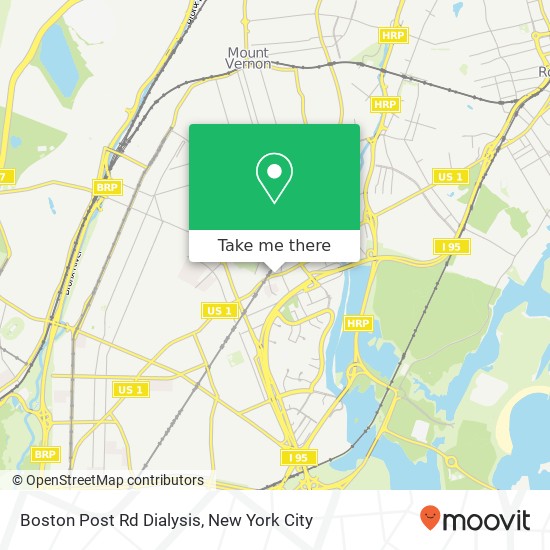 Boston Post Rd Dialysis map