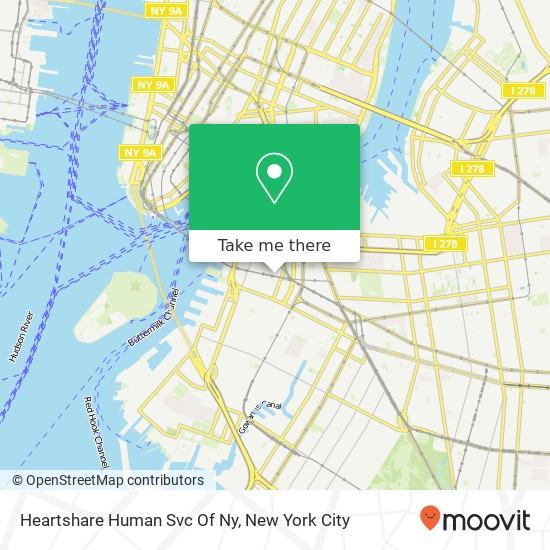 Heartshare Human Svc Of Ny map