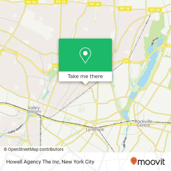 Mapa de Howell Agency The Inc