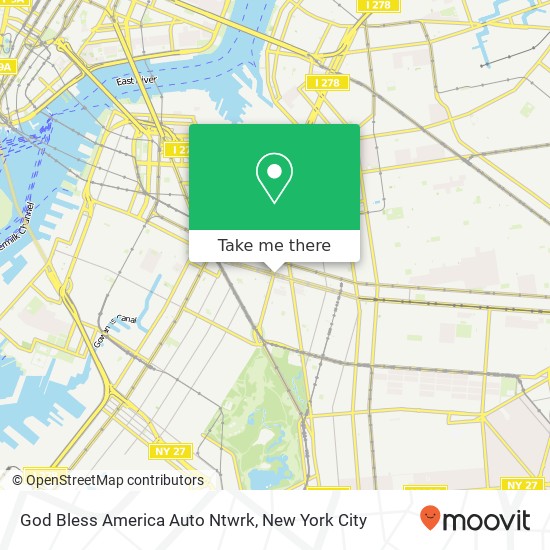 Mapa de God Bless America Auto Ntwrk