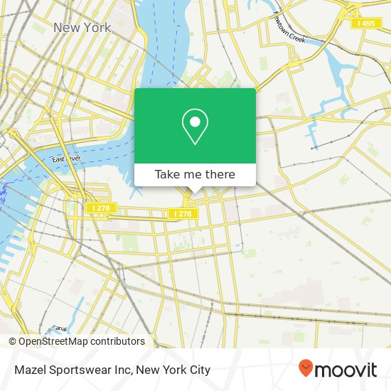 Mazel Sportswear Inc map