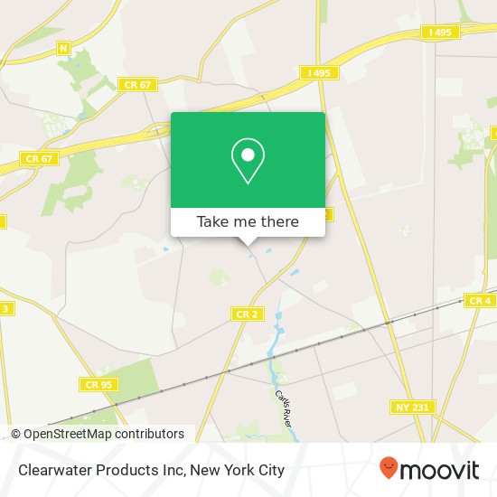 Clearwater Products Inc map