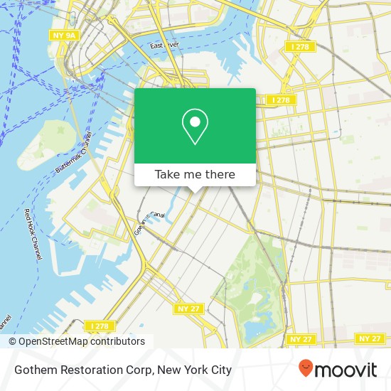 Gothem Restoration Corp map
