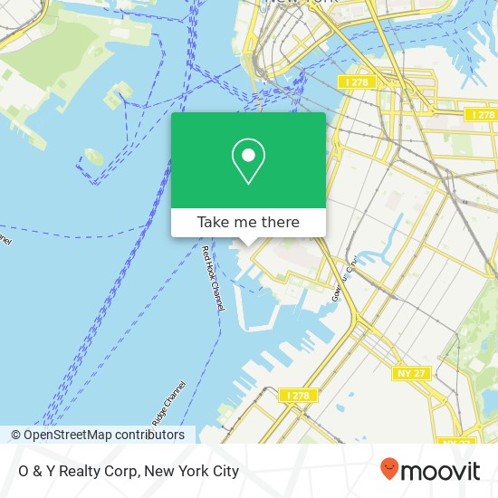 Mapa de O & Y Realty Corp