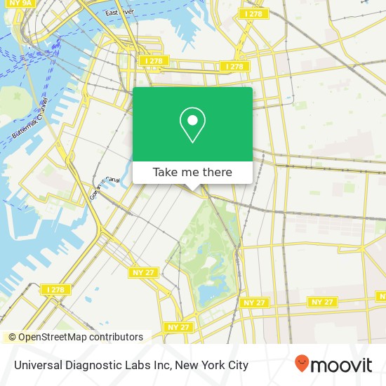 Mapa de Universal Diagnostic Labs Inc